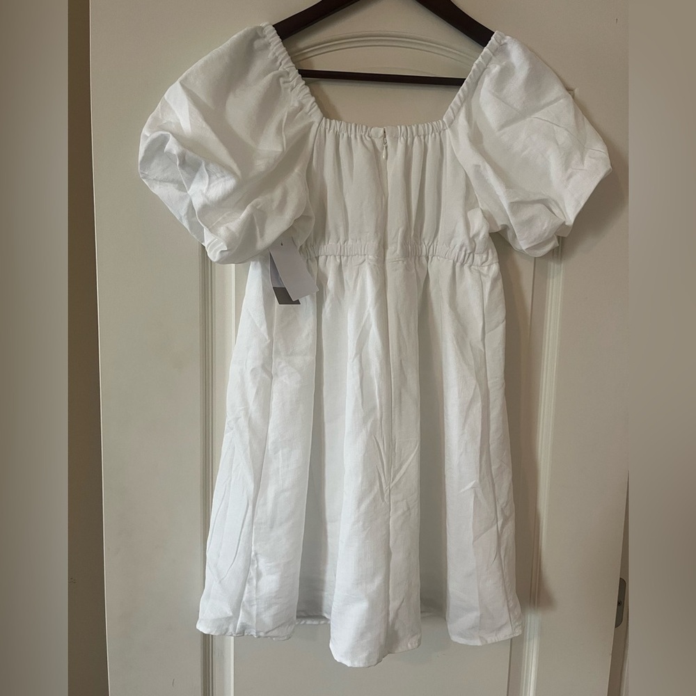 NEW! BP Brand White Rich
Balloon Sleeve Lined Mini Dress
Size Junior's Small - Picture 10 of 15